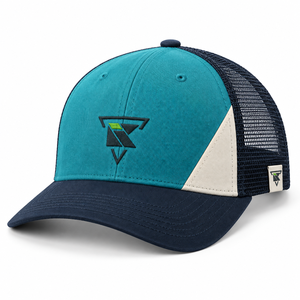 Casquette de camionneur moderne avec dos en maille, design personnalisé, panneau avant en coton, fermeture à pression réglable, confortable, style streetwear, OEM - Product Image 1