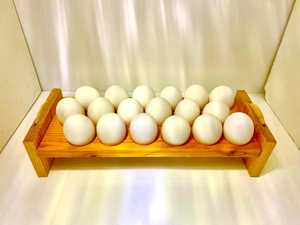 Wooden <b>Egg</b> Rack Holder 12-<b>Egg</b> Capacity <b>Eco</b>-Friendly Dishwasher Safe Durable Kitchen Storage Organizer - Product Image 1