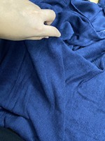 Tela de Rizo CVC de Algodón/Poliéster Color Navy-3477, Producto en Oferta, para Prendas de Vestir, Hecho en Tailandia