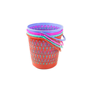 Grand panier en plastique léger à poignée unique pour l'organisation de la maison Conception empilable sans BPA moderne - Product Image 5