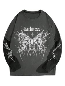 เสื้อยืดผู้ชายเทรนดี้แบบหนา แขนยาวสองชั้น เสื้อยืดสองชั้นสั่งทำได้ สไตล์ใหม่ เสื้อยืดแขนสองชั้นสำหรับผู้ชาย - Product Image 5