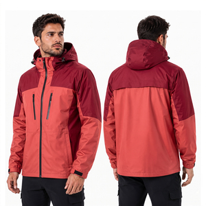<b>Mens</b> Breathable Jacket Outdoor Waterproof Windbreaker Hoodie Jacket <b>Raincoat</b> for Hiking Camping Mountain Custom Logo - Product Image 6