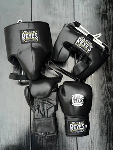 Guantes de Boxeo de Cuero Premium de Alta Calidad Estilo Mexicano Personalizados con Cierre de Gancho y Bucle, Protector de Mejillas, Protector de Cabeza, Protector Inguinal, Kit Antideslizante - Product Image 5