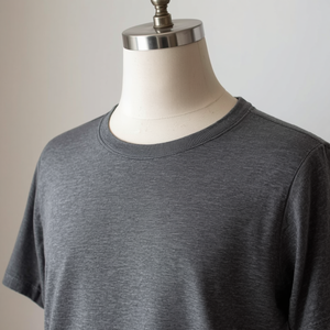 Camiseta de Cuello Redondo de Algodón y Poliéster, Manga Corta, Básica, con Personalización OEM ODM - Product Image 5