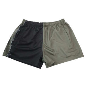 Shorts de rugby hip-hop unisexes personnalisés de haute qualité, imprimés, 100 % polyester, respirants, séchage rapide, antibactériens, vente en gros - Product Image 5