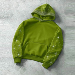 Sudaderas con Pedrería para Hombre, Diseño Personalizado, Productos Básicos de Invierno, Precio Razonable, Sudaderas Transpirables con Pedrería - Product Image 6