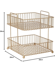 Modern Multifunction Rectangle Metal Wire Undershelf Hanging Storage Basket for Kitchen Office Bathroom Cabinets Black - Product Image 5
