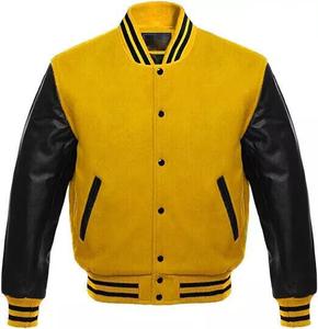 Chaqueta Bomber Universitaria Personalizada para Hombre, Forro Polar Grueso de Invierno, Cuello Alto, Chaqueta Varsity de Béisbol con Letras - Product Image 5