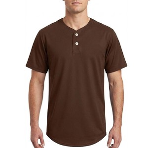 Mens 2 Button Baseball Jerseys Athletic <b>Game</b> Shirt Front Placket Teamwear Stadium Look Street Style Sports Top - Product Image 6