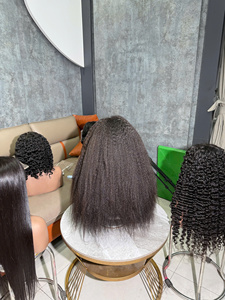 Perruque Kinky Straight Couleur Naturelle 13x4 HD Lace Frontal Sans Colle 100% Cheveux Humains Vietnamiens - Product Image 4