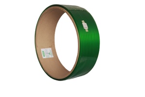 India Venta al por mayor Heavy Duty Manual PET Flejado 25mm Correa de poliéster Tamaños personalizables Varios imprimibles para embalaje de transporte - Product Image 2