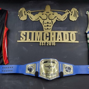 Cinturón de Campeonato Personalizado de Cuero PU para Lucha Libre, Boxeo, MMA, con Logotipo Personalizado, Chapado en Oro, Premio Deportivo - Product Image 5