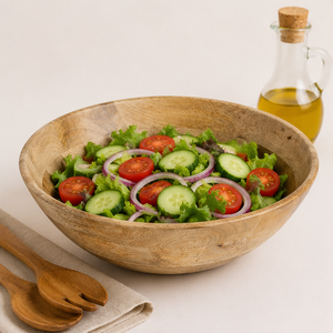 Tazón para Servir de Madera de Mango de Alta Calidad, Ecológico, Grande, para Ensaladas y Frutas, para Decoración Moderna del Hogar y Catering de Hoteles - Product Image 2