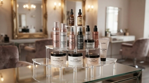 Expositor Acrílico de Varios Niveles, Estante de Mostrador para Minoristas, Transparente, para Organizar Cosméticos, Joyería, Perfumes, Portátil y Moderno - Product Image 1