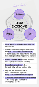 Masque en tissu coréen CICA Collagen Facto Cell PDRN EGF Anti-âge Éclaircissant Apaisant K-Beauty OEM - Product Image 3