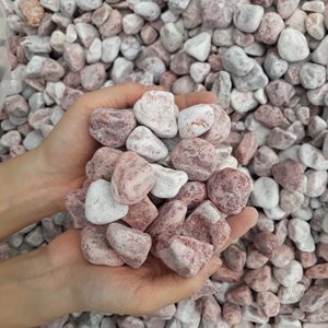 TECHMICOM Sweet Pink Natural Pebbles | Sophisticated Matte Finish Decorative <b>Stones</b> for Modern <b>Landscapes</b> - Product Image 3