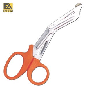 Ciseaux de secouriste universels de 14 cm de haute qualité, en acier inoxydable rouge, à commande manuelle, faible MOQ, directement de l'usine - Product Image 1