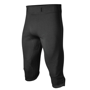 Mens Black Padded Football Pants Belt Closure Athletic Fit Breathable Practice Game Performance Sportswear uniform pant football - Product Image 3