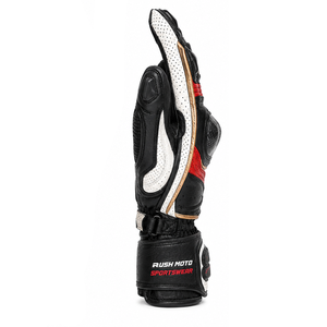 Guantes de Carreras Personalizados para Hombre, de Cuero Genuino, Resistentes al Agua y Transpirables, con Logotipo Personalizado en la Parte Delantera, Servicio OEM, 240g - Product Image 6
