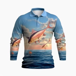 Camisa de Pesca para Hombre, Ligera, de Manga Larga, con Tela Transpirable de Secado Rápido y Protección UPF en el Pecho - Product Image 1