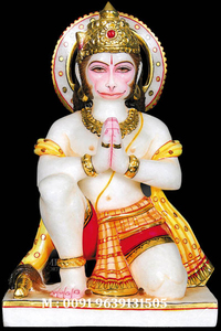 <b>Religious</b> Marble Hanuman Ji <b>Statue</b> - Product Image 4