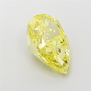 เพชรทรงลูกแพร์สีเหลือง CVD ผลิตในห้องปฏิบัติการ รับรองโดย IGI จาก MANYA JEWELS น้ำหนัก 3 ถึง 4 กะรัต เจียระไนอย่างดีเยี่ยม สำหรับทำเครื่องประดับ - Product Image 3