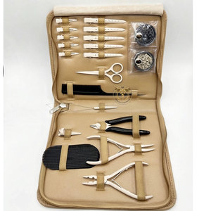 Professional Hair Kit Stainless Steel C Shape <b>Needles</b> Threads for Micro Ring Keratin Nano <b>Bead</b> Extensions Salon - Product Image 1