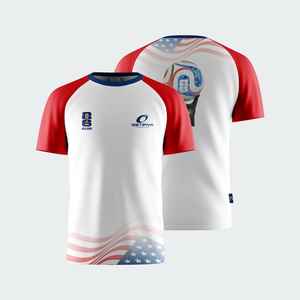 เสื้อแฟนฟุตบอลดีไซน์ใหม่คุณภาพสูง ปี 2026 สหรัฐอเมริกา พรีเมียม สำหรับการแข่งขัน ขายส่ง แบบยูนิเซ็กส์ คอกลม แขนสั้น แห้งเร็ว 100% - Product Image 3