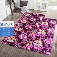 Shufu tapis d'extérieur en mousse haute densité doux confortable en relief points en caoutchouc naturel anti-dérapant anti-allergie en polyester élevé