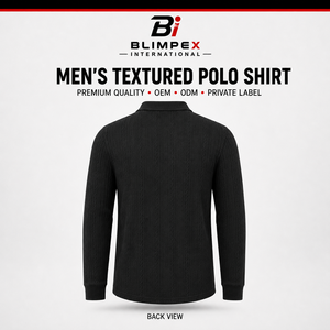 Camiseta de Golf de Manga Larga para Hombre Blimpex de Alta Calidad, Tejido Sólido, Tecnología OPTI-Dri, Protección Solar, 100% Poliéster, 180g - Product Image 2