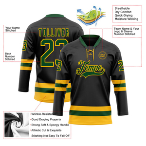 Maillot de hockey sur glace professionnel personnalisé et respirant, design sur mesure avec nom d'équipe, grandes tailles, service OEM disponible - Product Image 4