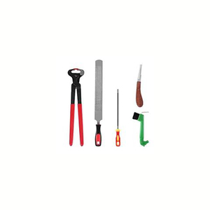 Wholesale Horse Hoof Care Tool <b>Set</b> With Carrying Bag Professional Equine Farrier Trimming Shoeing Kit - Product Image 1