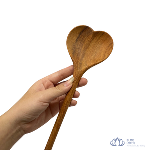 [BEST SELLING] BLUE LOTUS <b>FARM</b> Vintage Plant Pattern Wooden Spoon Eco Friendly Dinnerware Cutlery <b>Set</b> for Restaurant Catering - Product Image 1