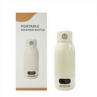 Nouveau Modèle 2025 – Bouilloire Électrique Portable Mini USB Rechargeable, pour Café, Thé, Voyage en Voiture, Chauffe-Biberon Électrique pour Lait de Bébé