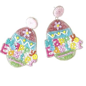 2025 TENDANCE NOUVELLE CONCEPTION PERLE BOUCLES D'OREILLES FAITES À LA MAIN BRODERIE BOUCLES D'OREILLES pour FILLES et FEMMES DE SUPPLIE INDIENNE - Product Image 1