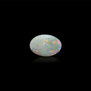 Natural White Opal Cabochon 5.15 Carat Loose Gemstone 14mm Certified Wholesale - Product Image 2