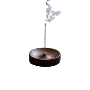 Quemador de Incienso Portátil de Madera de Bambú para Uso Aromático - Product Image 1