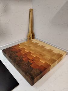 Hardwood Cutting <b>Board</b> Wooden Square Chopping Block 2.0cm Thick Durable Knife Handle Wood Material Single Piece Package <b>Board</b> - Product Image 1