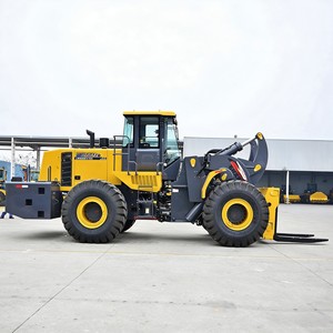 Cargadora de Ruedas Delantera Diésel Grande LW600KV-T25 con Accesorio de Horquilla, PLC y Bomba para Carga/Descarga de Bloques en Almacenes de Piedra - Product Image 1