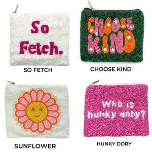 Último monedero blanco 'Ciao', bordado de cuentas hecho a mano, monedero compacto elegante de inspiración italiana, fiesta de uso diario de alta calidad - Product Image 2