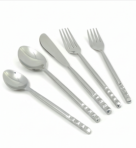 Modern Stainless Steel Flatware Set With <b>Mirror</b> Polish Handle Rust Resistant Cutlery For Wedding Occasion - Product Image 1