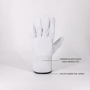 Gants de sécurité en cuir pour travaux industriels, conçus pour la soudure, la construction et les tâches mécaniques. - Product Image 2
