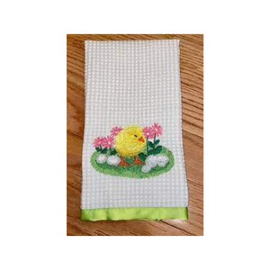 New Red <b>Colour</b> Floral Designer Embroidered 100% Cotton 18x28 Inch 180 GSM Durable New Arrival Stylish Wholesale Kitchen Towels - Product Image 4