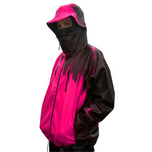 เสื้อแจ็คเก็ตกันลมแบบเปลี่ยนสีได้ตามอุณหภูมิ  แบบมีฮู้ด ซิป แขนยาว ไซส์ใหญ่ กันน้ำ คุณภาพสูง - Product Image 2