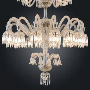 Lustre en cristal moderne à fixation au plafond, décoration intérieure pour la maison, salon, forme irrégulière, design durable - Product Image 4