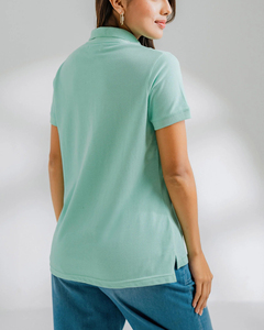 Polo pour femme sur mesure 100 % coton, broderie logo et appliqués, 200 GSM, idéal pour l'été et le golf - Product Image 3