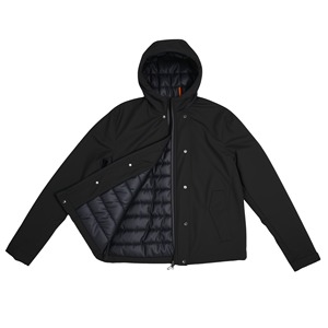Veste de sport d'extérieur imperméable coupe-vent à capuche zippée pour homme, idéale pour la randonnée et la course à pied - Product Image 2