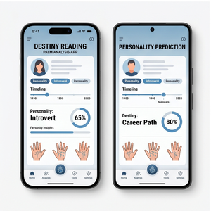 แอปพลิเคชันอ่านลายฝ่ามือ Royalcraft – การวิเคราะห์มือ, การอ่านเส้นชีวิต, การทำนายอนาคตและโหราศาสตร์ ios/android - Product Image 3