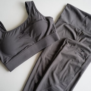 Ensemble de yoga sans couture pour femmes, 2 pièces, leggings taille haute, soutien-gorge de sport, vêtements de fitness pour la salle de sport - Product Image 2
