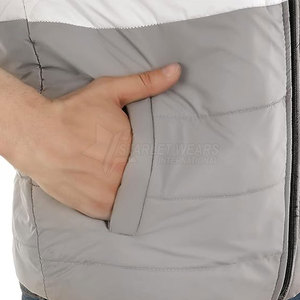 Gilet en toile pour homme, léger, respirant, décontracté, vêtement d'extérieur d'hiver avec rembourrage pour une mobilité et un confort actifs - Product Image 6